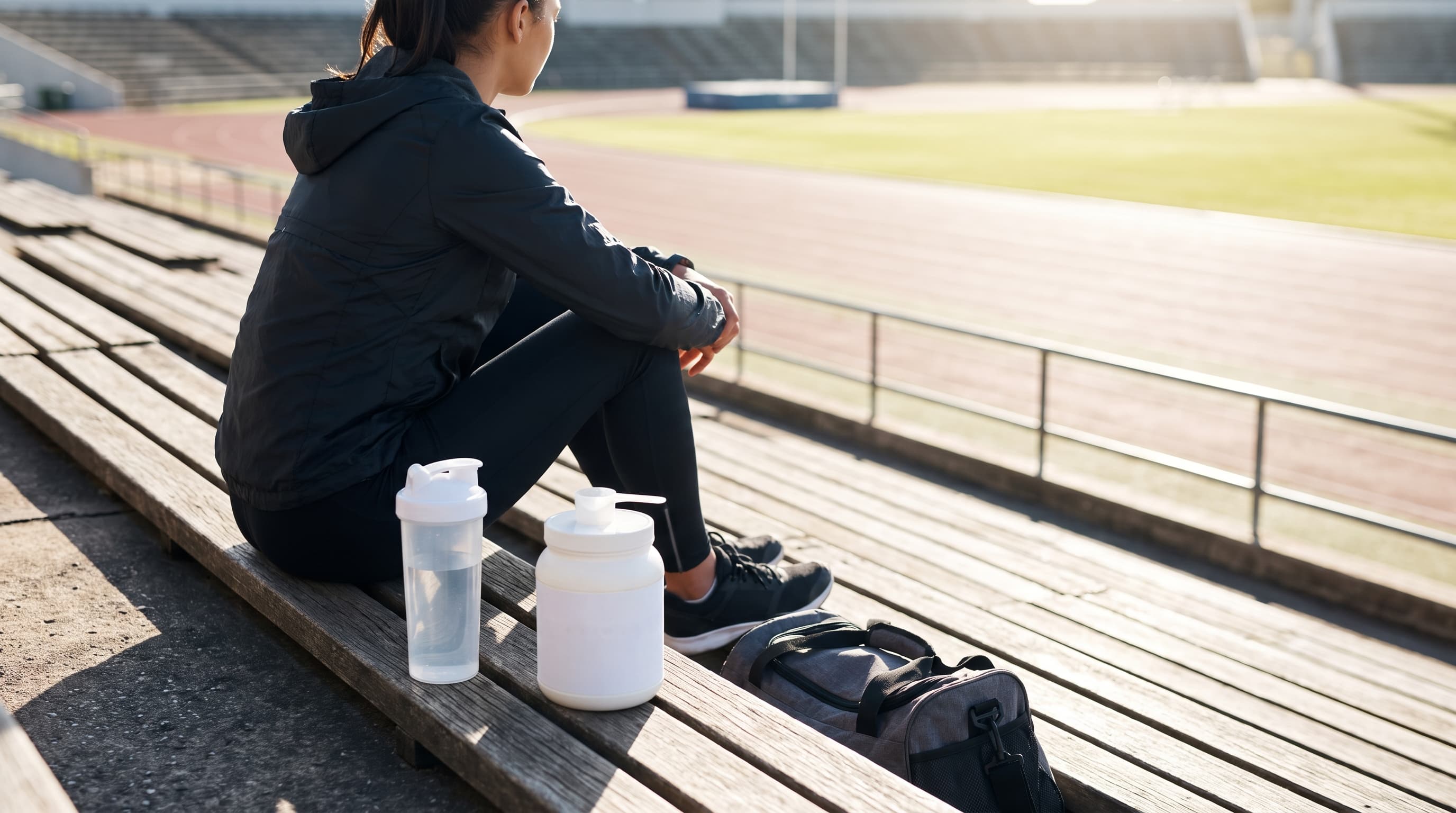 sprinting track athlete