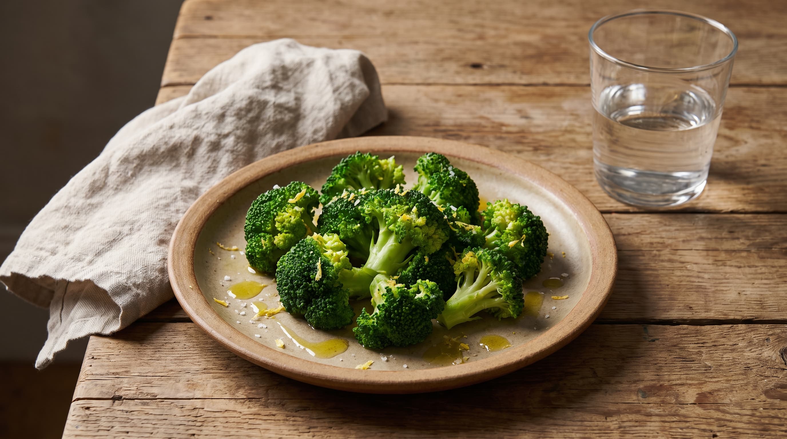 cimette di broccoli al vapore